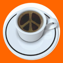 Peace coffee stickers