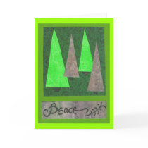 Peace Collage with Trees cards by ebroskie1234 Peace Collage with Trees cards