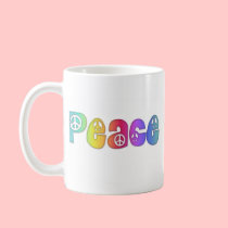 Peace Colors Of The Rainbow Coffee Mug mugs