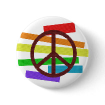 peace colour flag cloth-like buttons
