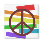 peace colour flag cloth-like magnets