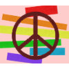 peace colour flag cloth-like mousepad