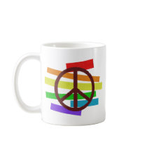 peace colour flag cloth-like mugs