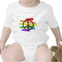 peace colour flag cloth-like t-shirts