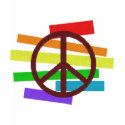 peace colour flag cloth-like t-shirts