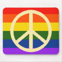 peace colour flag fabric-like mousepads