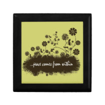 Peace comes from within wooden gift jewellery box gift boxes