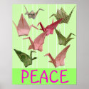 Peace Cranes Poster posters