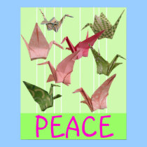 Peace Cranes Poster posters