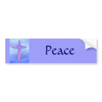 Peace Cross bumper stickers