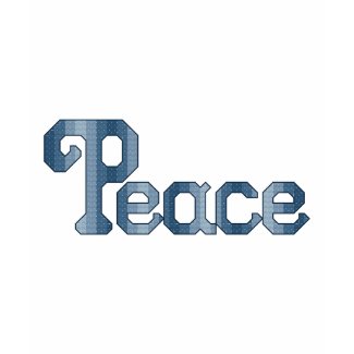 Peace Cross Stitch Pattern shirt