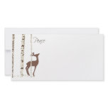 Peace, Deer & Birch {Horizontal} Picture Card