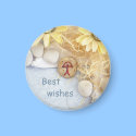 Peace design best wishes fridge magnet