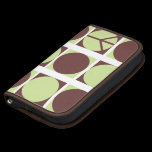Peace Dots Green/Brown rickshaw folios