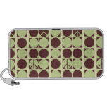 Peace Dots - Green/Brown speakers