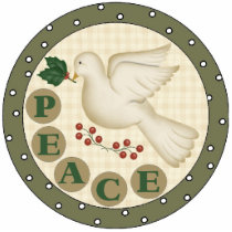 Peace Dove Christmas Tree Ornament photo sculptures by CowPieCreek Peace Dove Christmas Tree Ornament photo sculptures