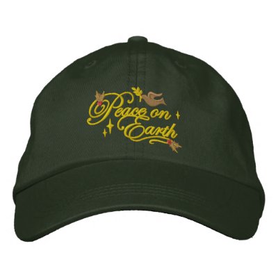 Peace Dove Embroidered Hat by Embroidery4U