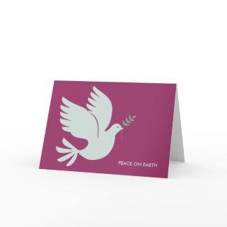 Peace Dove Holiday Greeting Cards card