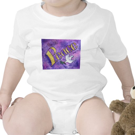Peace Dove Inspirational Word Art T-shirts