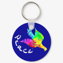 Peace Dove Keychain by wingedturtle Peace Dove Keychain