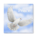 Peace Dove Magnet by CarolynMcFann Peace Dove Magnet