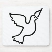 Peace Dove mousepads