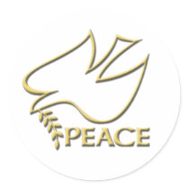 Peace Dove Peace Sign stickers by makelovenotwar Peace Dove Peace Sign stickers