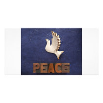 peace dove photo card
