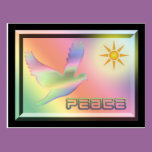 "Peace" Dove Postcard postcards
