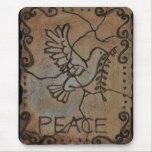 Peace Dove Stone mousepads