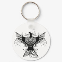 Peace Dove tattoo art keychain by DizzyDebbie Peace Dove tattoo art keychain