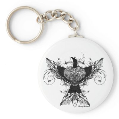 Peace Dove tattoo art keychain by DizzyDebbie