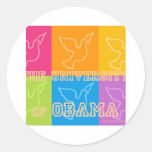 Peace Doves from The University of Obama Stickers
