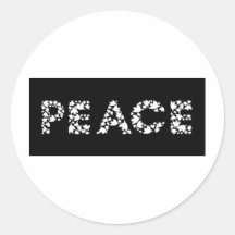 Peace Doves Typography Sticker