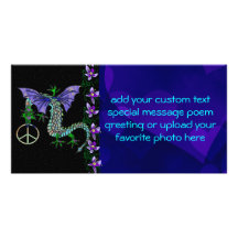 Peace Dragon Photo Card Template