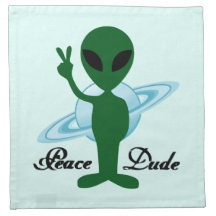 Peace Dude Cloth Napkins
