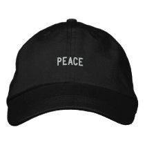 Peace embroidered hats