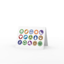 Peace Environment Symbols Greeting Cards