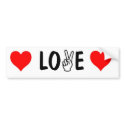 peace-fingers LOVE bumper sticker bumper stickers by BSclothing peace-fingers LOVE bumper sticker bumper stickers