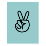 Peace Fingers postcards