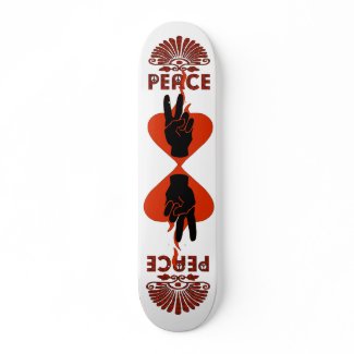 Peace Fingers skateboard