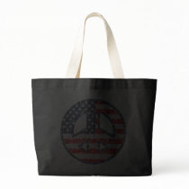 Peace-Flag-dist Tote Bags