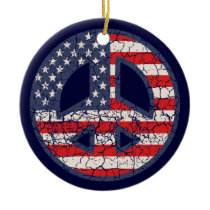 Peace-Flag-dist Christmas Ornaments