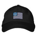 Peace Flag embroidered hats by orsobear Peace Flag embroidered hats