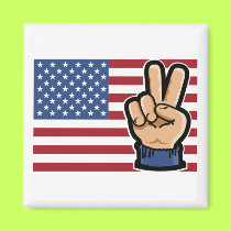 Peace Flag magnet