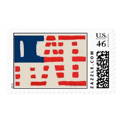 Peace Flag, S Evans Postage Stamp by sethevans