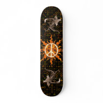 Peace Flame Spiral Skate Decks