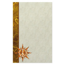 Peace Flame Spiral Customized Stationery