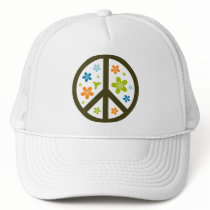 Peace Floral Design hats by EveStock Peace Floral Design hats