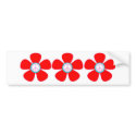 Peace Flower Bumper Sticker bumper stickers